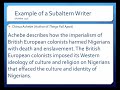Post-Colonial Theory and Identity