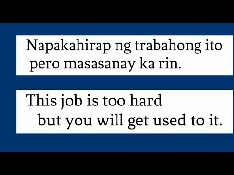 "used to", "be used to", and "get used to" Engl8sh Tagalog Phrases