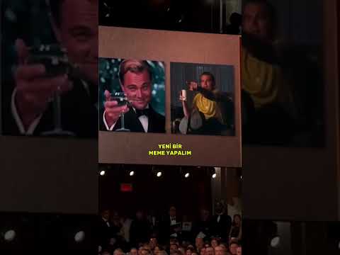 Oscar’da Leonardo Dicaprio’nun komik “MEME” olayı 😂 #shorts #leonardodicaprio #oscars