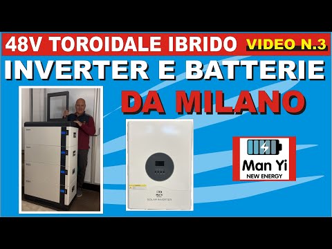 BATTERIE 60kWh + INVERTER 10kVA DA MILANO #fotovoltaico #faidate