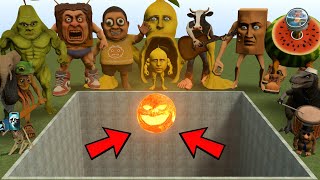 ALL NEW ITALIAN AI BRAINROT MEMES VS THE GIANT PIT WITH SUN WAKE UP! - Garry's Mod