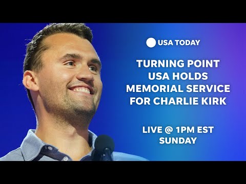 Live: Charlie Kirk memorial service held by Turning Point USA in Glendale, AZ