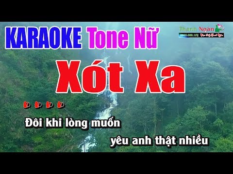 Xót Xa Karaoke 9587 | Tone Nữ – Nhạc Sống Thanh Ngân