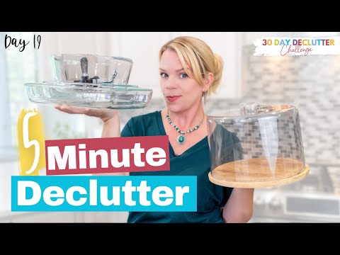 Cluttered Kitchen? Say Good-Bye to Serving Dishes - Day 19 - 30 Day Declutter Challenge