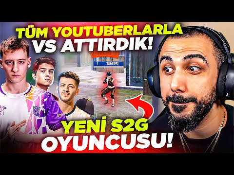 YENİLMEZ TDM NO.1 OYUNCUSUYLA TÜM YOUTUBERLARA VS ATTIRDIK!! 😱 YENİ S2G OYUNCUMUZ!! | PUBG MOBILE