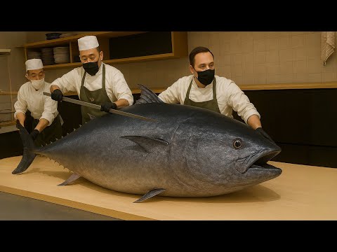 Satisfying Giant Bluefin Tuna Cutting | Ultra Luxurious Otoro & Akami