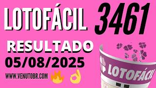 🍀 Resultado Lotofácil 3461
