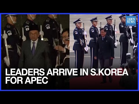 YouTube video thumbnail:  Philippines, Malaysian Leaders Arrive in South Korea for Apec Summit 