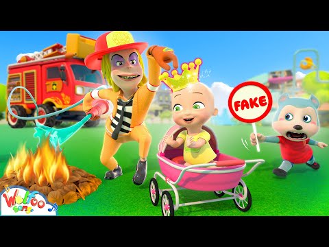 No Baby, He is Fake Fireman! Take Care of Baby + More Nursery Rhymes | Wolfoo Kids Songs