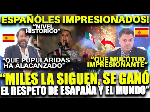 ESPAÑOLES ATÓNITOS CON SHEINBAUM: "POR ESO MILES LA SIGUEN, SE GANO EL RESSPETO DE ESPAÑA"