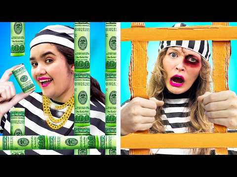 Broke Vs Rich Girl in Jail | Popular Vs Unpopular - Amazing Ideas & Funny Situations by Crafty Hacks