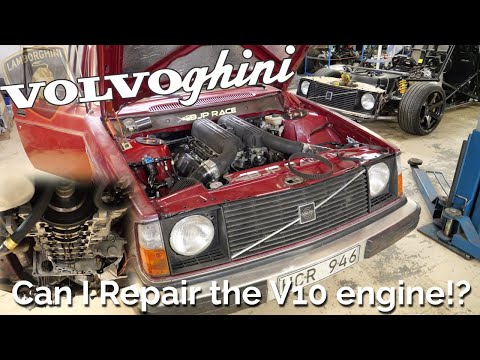 Volvoghini Project. Can i Repair the V10 Lamborghini Engine? Low Budget trick!