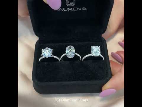 3 carat Engagement Rings: Round VS Oval VS Cushion Diamond