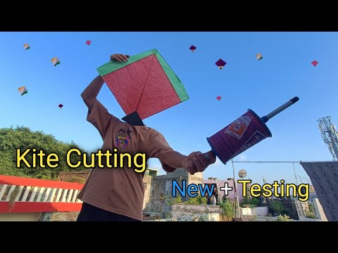 Kite Cutting | New Manjha Testing | Mono fill gold manjha |