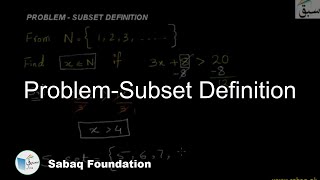 Problem-Subset Definition