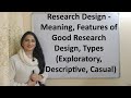 Research Design Concepts and Methods