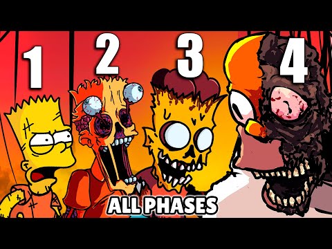 FNF: Homer VS Bart - Simpsons ALL PHASES - Friday Night Funkin' (FNF Mod) Dura's Eternal Madness