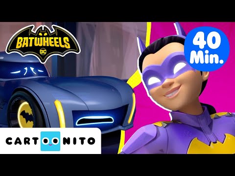 🚗 Bams Gotham-Abenteuer | Flieg mit Batwing & rase auf Batgirls Motorrad |Batwheels | Cartoonito