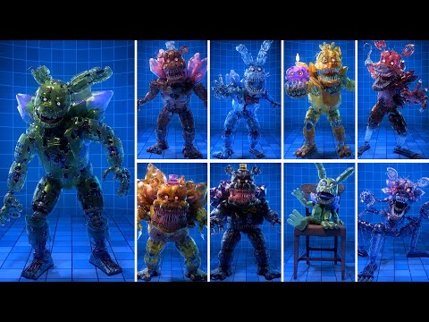 FNAF Gemstone Animatronics Workshop Animations