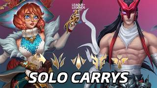 LOS MEJORES CAMPEONES SOLO CARRYS DEL PARCHE 7.3C DE WILD RIFT Y SUS BUILDS 🔥
