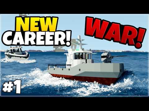 FRESH START & WE'RE AT WAR! - Hardcore WAR Career Stormworks  - EPISODE 1
