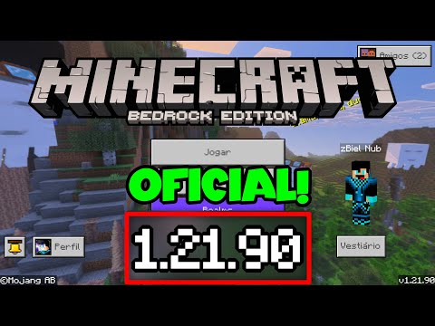 MINECRAFT PE 1.21.90 OFICIAL | NOVA ATUALIZAÇÃO LANÇADA COM VÁRIOS RECURSOS !! (Bedrock)