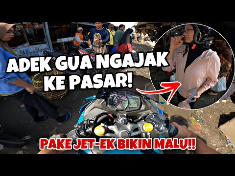 BIKIN MALU‼️ ADEK GUA MINTA ANTER KE PASAR PAKE ZX25R