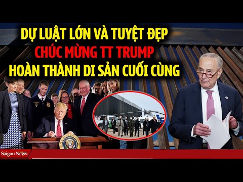 Trăm triệu Dân Mỹ  CHÚC MỪNG TT Trump hoàn thành Di sản cuối cùng trong dự luật Lớn và Tuyệt đẹp