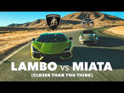 MIATA vs LAMBORGHINI - This Drag Race Is WAY Closer Than You Think