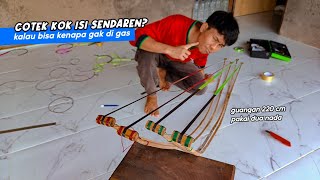 RUGI GAK DIPASANG! Aku Bikin Sendaren Suara Kencang Untuk Layangan Cotek Bunta & Hiro 310 CM
