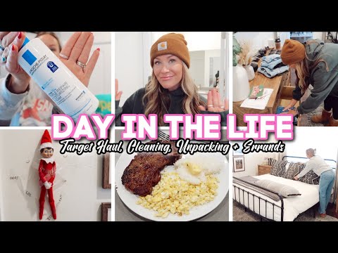 Target Haul, Cleaning, Unpacking, Dinner & Errands // DAY IN THE LIFE VLOG