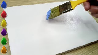 This Beach Brings PEACE to Anyone / Acrylic Painting For Beginners