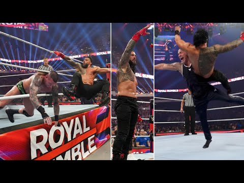 Royal Rumble 2024 Shocking Ending 🔥 Rock Attack Roman Reigns After Royal Rumble 2024