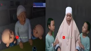 Upin Ipin takut ada pohon besar || Tiru aksi Upin Ipin