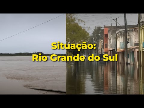 "Atualize-se: as enchentes no Sul do Brasil deixaram mortes, desalojados e alerta." RS