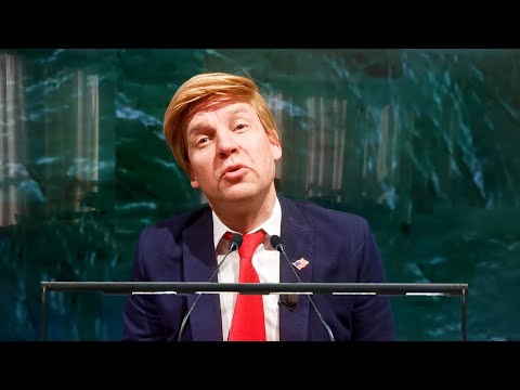 ТРАМП,  Заседание ООН и неработающий СУФЛЁР 😁 [Пародия]