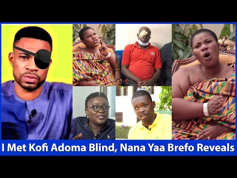 Sad Kofi Adoma Goes Blind, Nana Yaa Brefo Visited His Home Today