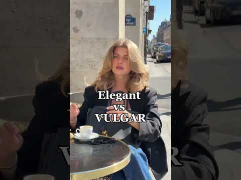 ELEGANT vs VULGAR! Would You Agree? #fashion #fashiontrends #ootdguide #oldmoneyoutfits #outfit