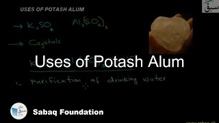 Uses of Potash Alum
