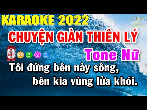 Chuyện Giàn Thiên Lý Karaoke Tone Nữ Nhạc Sống | Trọng Hiếu