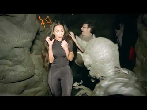 Kim Kardashian Gets Stuck In Ellen’s Haunted House