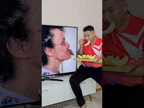 Grandma tried to taste my food 🤣🍉🍴