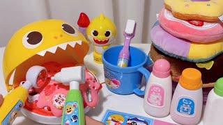[💸toy asmr💸]Yellow Shark Dental care🦷| Satisfying ASMR Dentist kit 