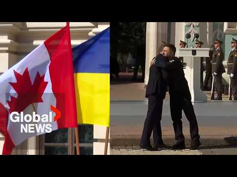 YouTube video thumbnail: "Canada Will Always Stand in Solidarity With Ukraine,” Says Carney on Ukraine Independence Day