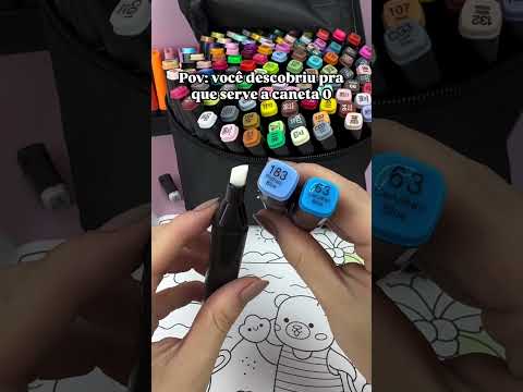 DESCOBRI PRA QUÊ SERVE A CANETA ZERO! #canetazero #boobiegoods #colorir #canetinha #touch