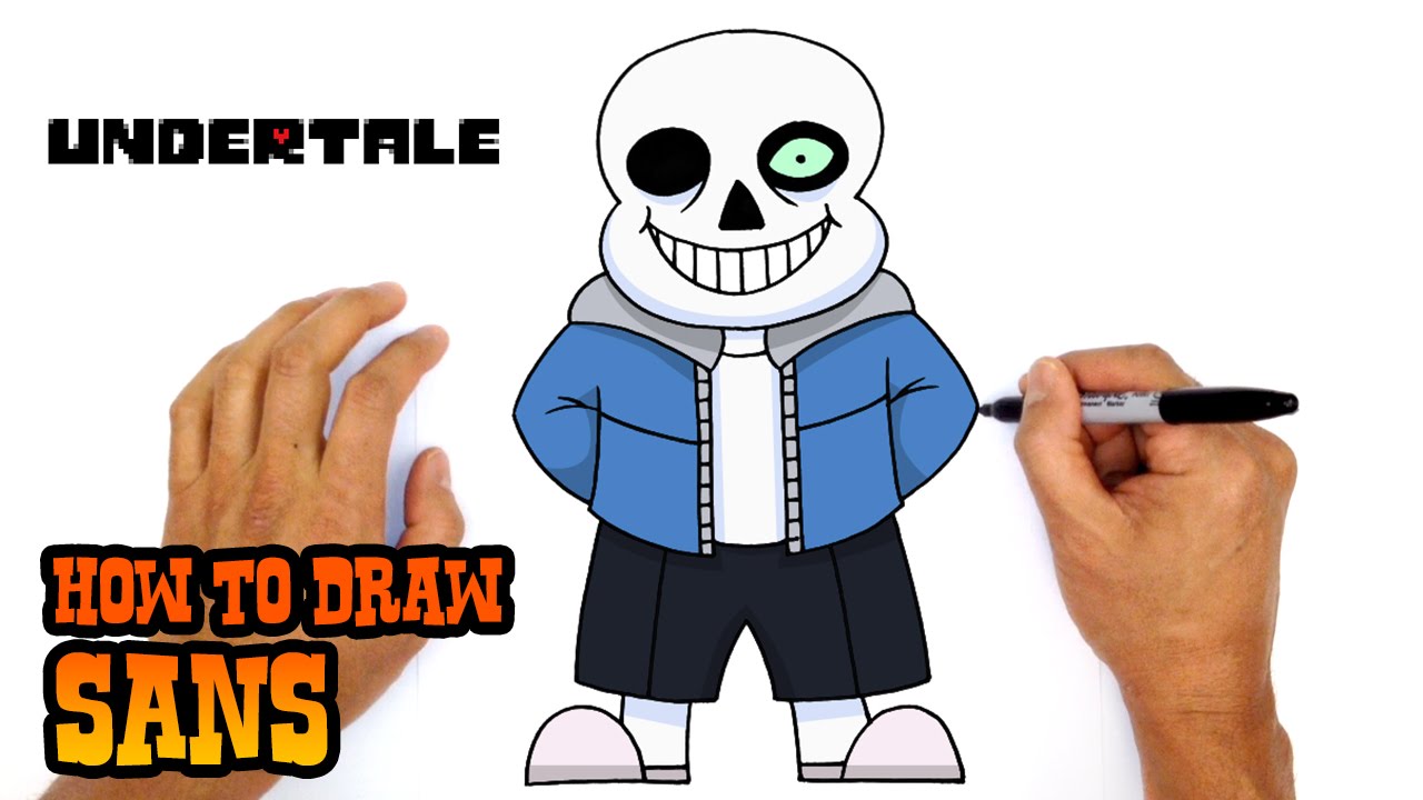 How to Draw Sans - Undertale