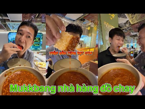 Mukkbang Buffet đồ chay với chấm Cay Tê Dại - Muối Sốt Chấm Caytedai