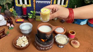 Miniature Cooking Videos l Kaju Rabdi Recipe l Mini Cooking l Rabdi sweet #sweets #miniaturecooking