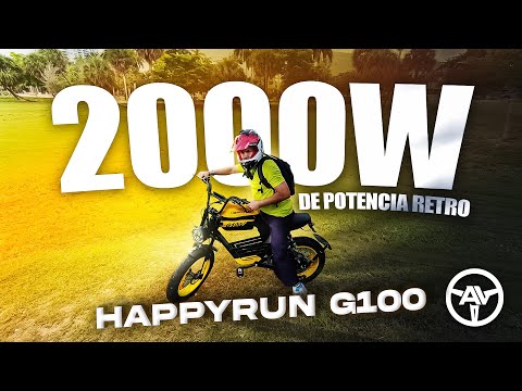 ¡NO ES UNA BICI, ES UN TANQUE!  • 2000W de Potencia • HappyRun G100 • ¿UNA EBike a 38 MPH?