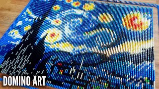 STARRY NIGHT Made From 7,000 DOMINOES | Domino Art